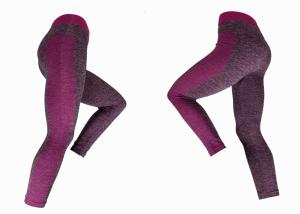 China 230gsm Colourful Yoga Leggings Pink Contrast Leggings Melange Pink wholesale