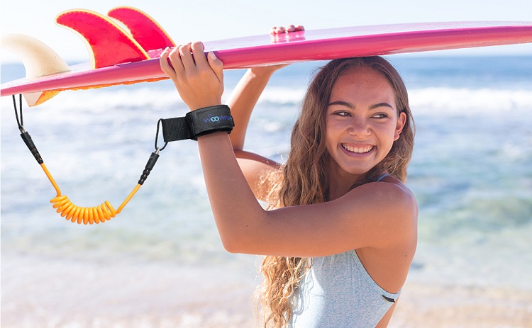 1.3-1.4m Length Surf Leash Unisex Applicable People OEM Surfboard Leash