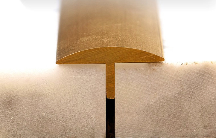 Customized Polished Brass T Bar Polishing Copper T Slot Framing