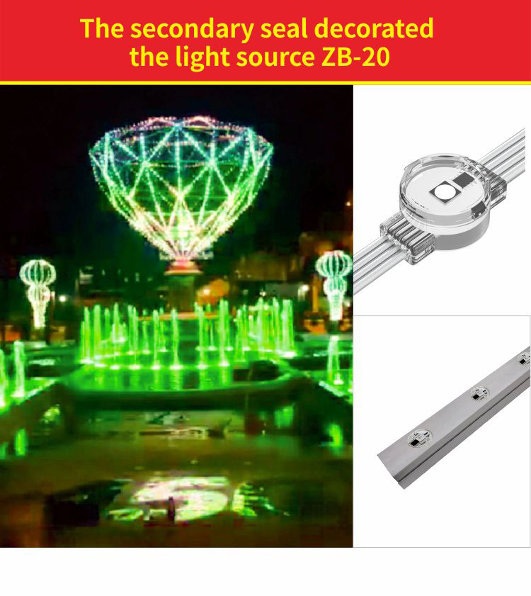 rgbw ed gemstone pixel lights outdoor waterproof permanent led point light