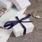 Marbled Jewelry Packaging Box For Earrings Ring Necklace Bracelet