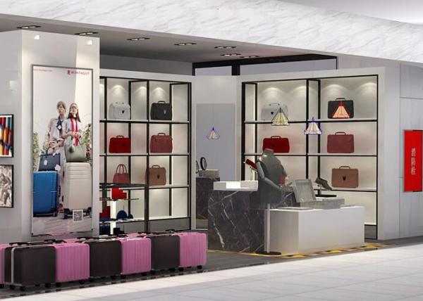 Commercial Metal Shoe Store Display Fixtures , Fashion Bags / Footwear Display