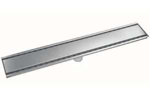 China SUS304 Stainless Steel Wetroom Shower Drain Channel Trap Linear Channel Drain Long Rectangular Bathroom Floor Drain wholesale