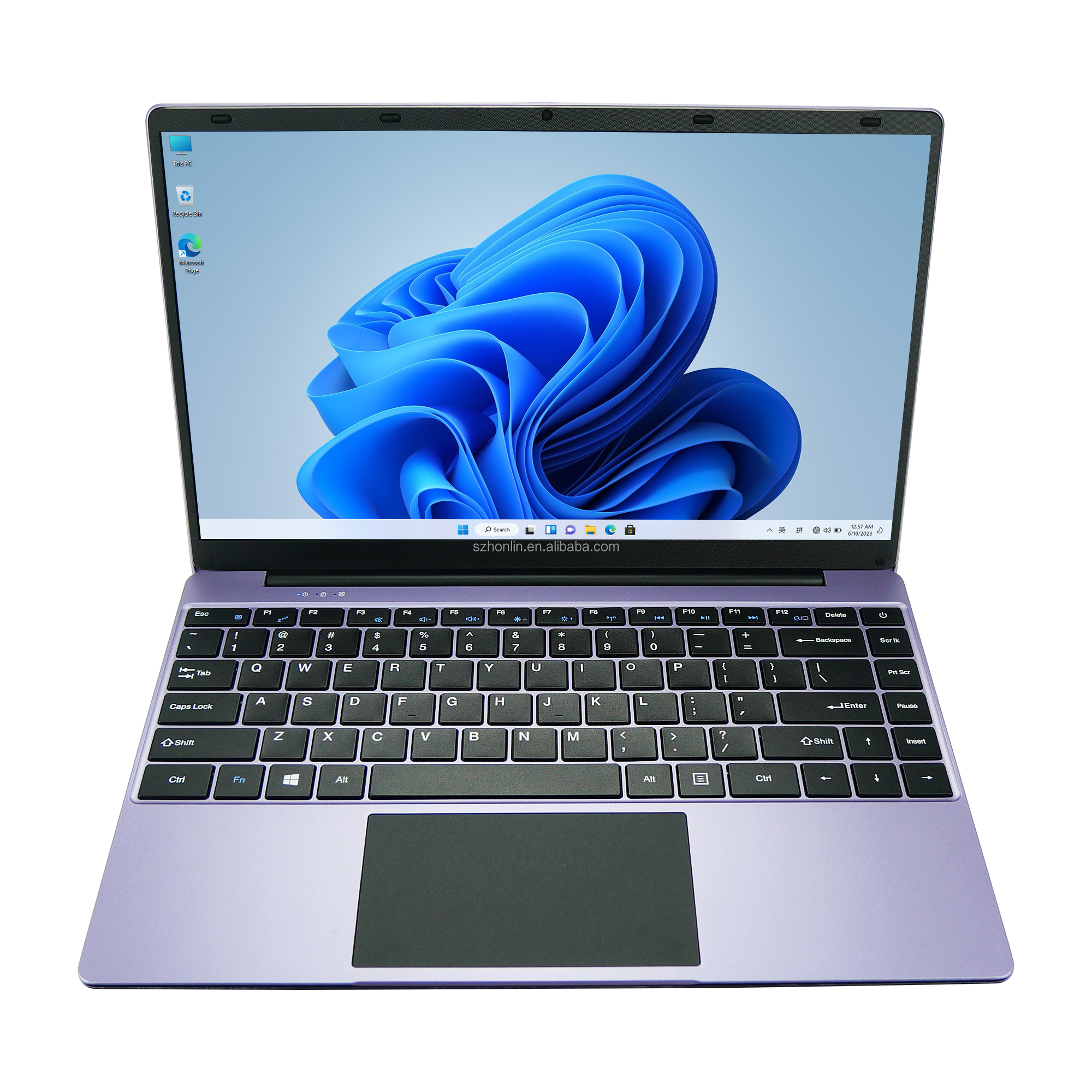 14.1inch Purple Laptop J4125 CPU 8GB RAM 256GB Storage Windows 10 for Business Mini HDMI Port and Easy Connectivity