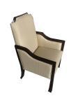 solid wood frame fabric upholstery arm chair/wooden dining chair/desk chair