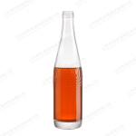 Custom Burgundy Shape 750ml Flint Glass Bottle For Beverage Screen Printing