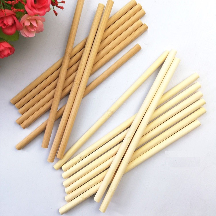 100% Natural Organic Drinking Bamboo Straw Bar Accessories Biodegradable