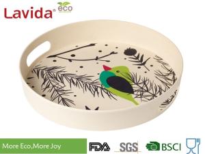 China FDA LFGB Standards Bamboo Fiber Tray Stylish Design High Temperature Tolerance wholesale