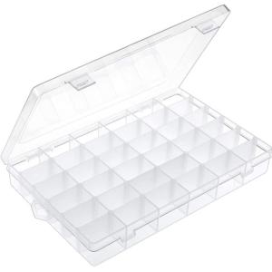 China 36 Grids Clear Plastic Organizer Box For Storage Jewelry wholesale