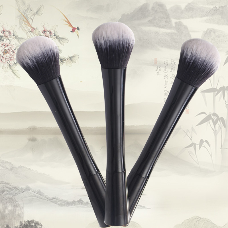 OEM ODM Black Individual Makeup Foundation Brush