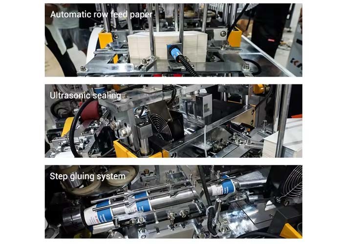 Pulp Molding Machine Ultrasonic Paper Tea Cup Making Machine With Beverages