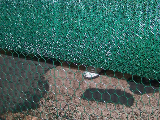 BWG16 Galvanized Hexagonal Wire Mesh , W1m Rabbit Wire Netting