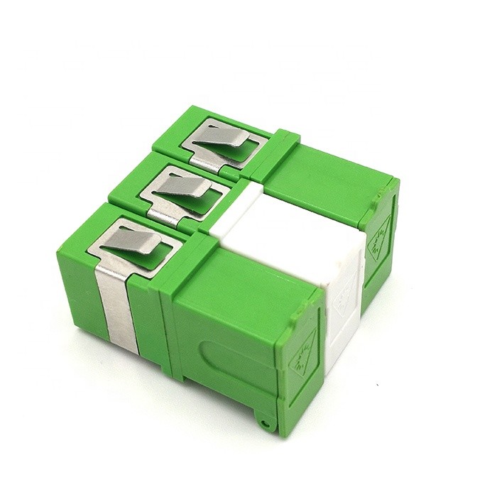 High precision SC/APC Shutter cover fiber Optic Adapter, Fiber Optic Fast Connector Ease Installation