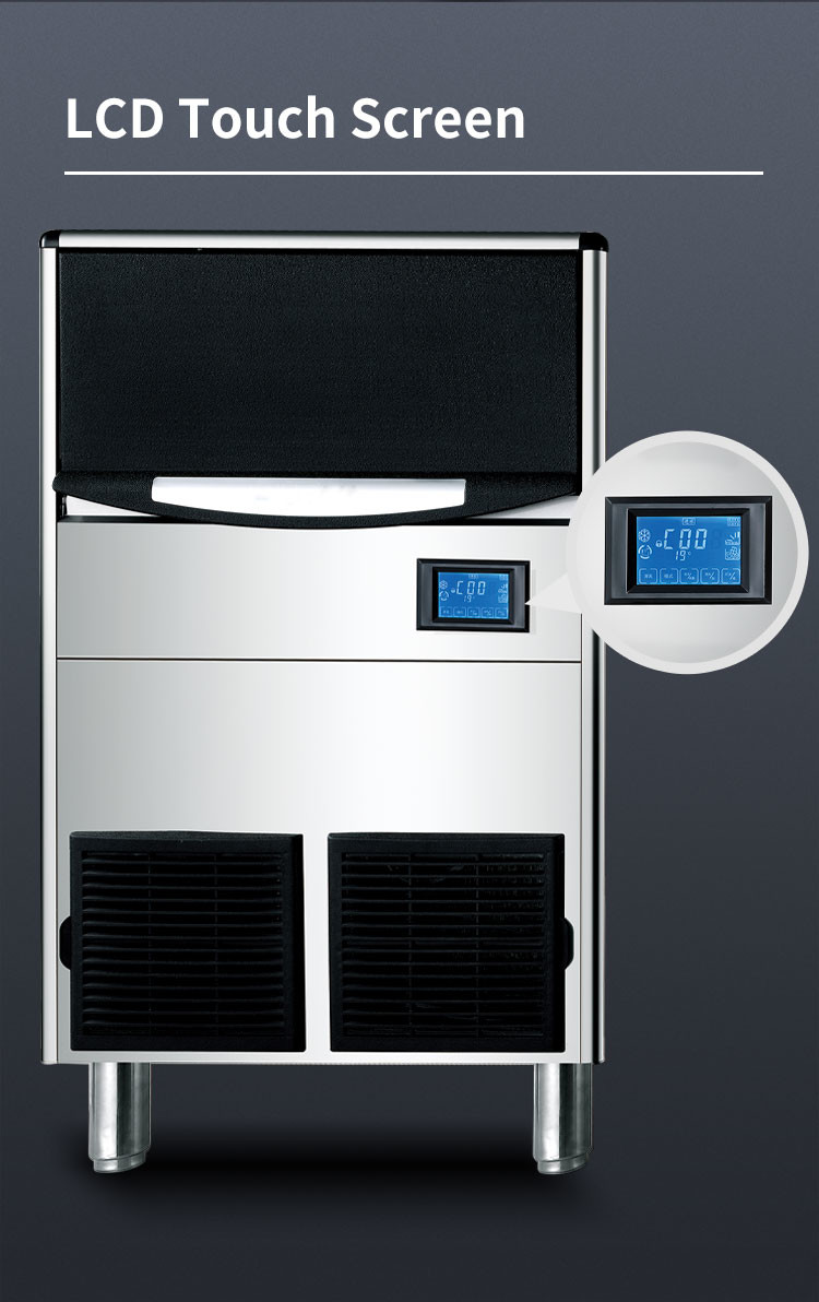 760w Automatic Ice Machine 120kg Commercial Ice Maker Machine 110 220V