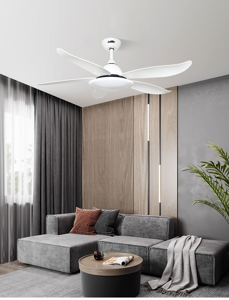 1stshine Ceiling Fan 10 for Motor Easy Clean Black Plastic Blades Remote Control and Light