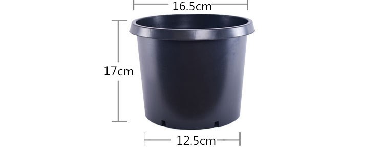 1gallon small garden plant black plastic nursery flower fast root growth pots for plants