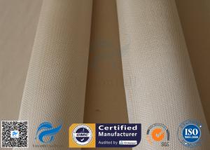 China 1200g/m2 Brown Cross Twill Weave High Silica Fabric 1200℃ Fiberglass Cloth wholesale