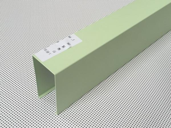 Galvanized Steel Light Blue Baffle Linear Metal Ceiling Powder Coated for