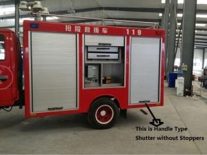 China New Aluminium Fire Fighting Truck Emergency Vehicles Roll-up Door wholesale