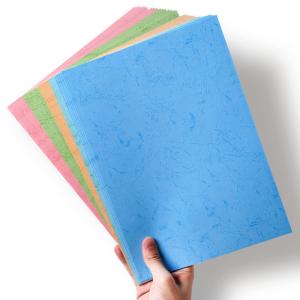 China Flat Texture Leather Grain Stationary A4 Binding Paper wholesale
