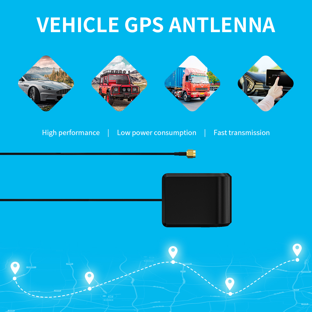 LTE Combined Magnet GPS Active Signal Amplifier for Smart Anti-Jamming L5 L2 Beidou Glonass GPS Antenna
