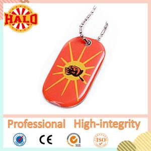 China colorful print metal dog tag with epoxy stickers fashion dog id tag on sale