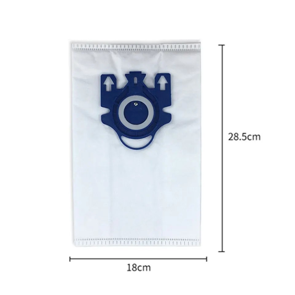 3D GN Type Microfiber Dust Bags for Canister Vacuum Cleaners-9917730 White Blue Easy