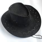 Child And Adult Suede Cowboy Outdoor Boonie Hat , Waterproof Promotional Bucket