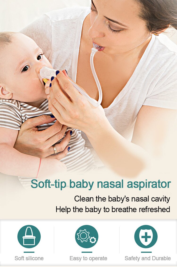 Silicone Baby Newborn Nose Cleaner 26 X 12 X 3Cm Size Infant Nasal Suction