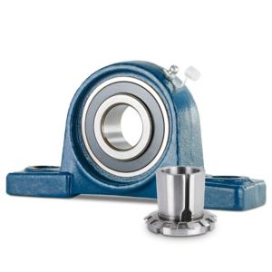 China UKP315+H2315 SS Bearings , Square Flange Mounted Ball Bearing wholesale