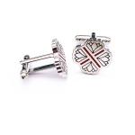 Metal Plated Mens Fashion Cufflinks , Logo Customized Cool Mens Cufflinks