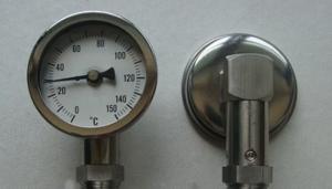 China Bottom Connection Bimetal Thermometer 0 - 150 Degree Temperature Measuring Instruments wholesale
