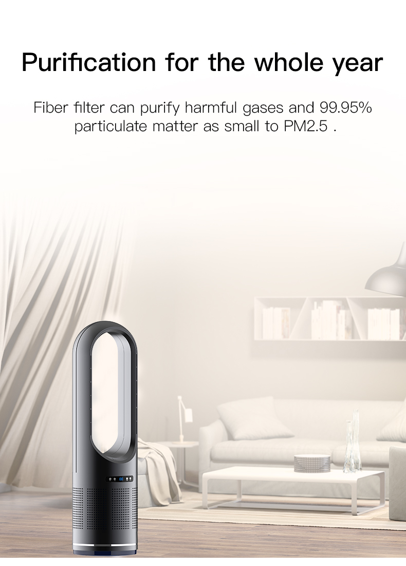Multi 3 in1 Electric Air Purifier Cooler and Heater for Home 18/46 Inches Floor Standing