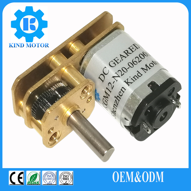 High torque low noise small 3 volt 6v M3 M4screw thread dc gear motor for robot