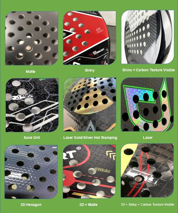 Raqueta Main Frame Carbon Fiber Padel Racket Beach Palas De Padel