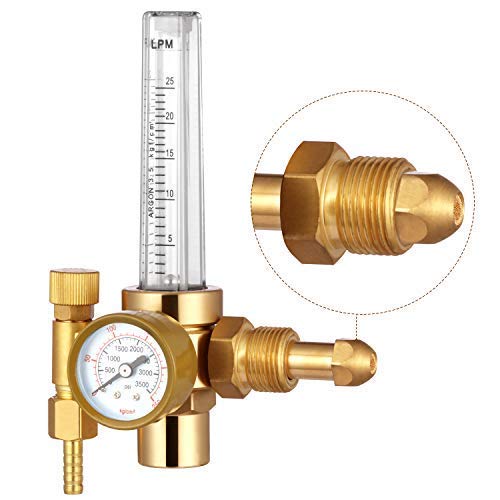 Adjustable Flow Meter Co2 Argon Regulator for 4000 Psi Inlet Pressure and 10ft Hose