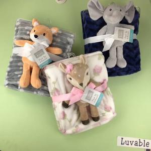 China Printed Flannel Swaddle Blanket Travel High Warmth Retention Children Animal For Home wholesale