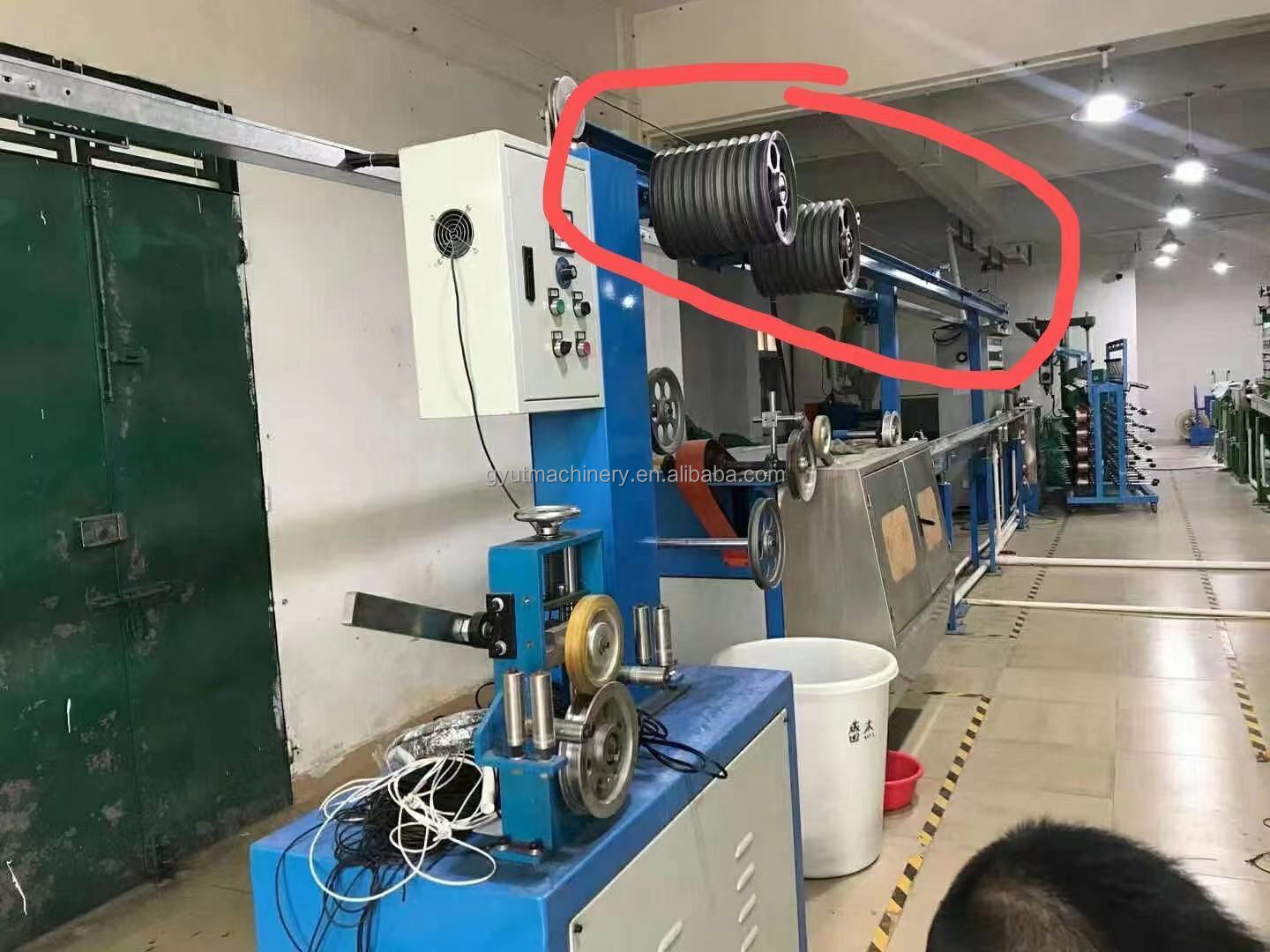 8000 KG Power Cable Wire Jacket Sheath Production Line Cable Extrusion Machines with Screw L/D Ratio 28 1