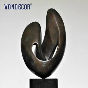 China Outdoor garden abstract metal decoration abstract twisted Bronze sculpture wholesale