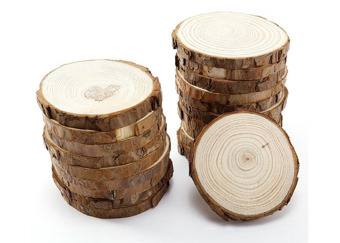Diy Painting Pine Round Wood Piece Handmade Small Wooden Block