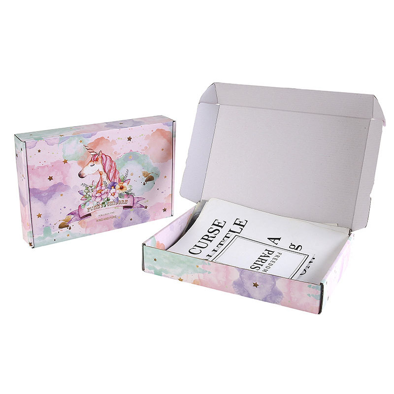 Custom Corrugated Cardboard Mailer Airplane Paper Box For Clothes And Shoes Packaging