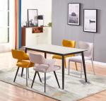 Rectangle Fabric 0.3m3 56kgs Metal Dining Table Sets