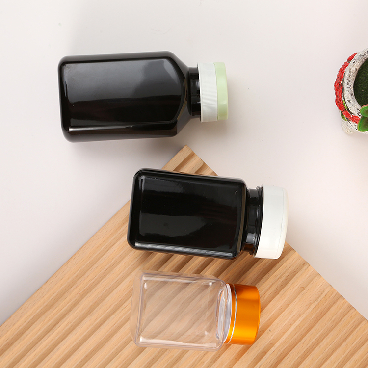 Manufacture Custom 100 150 200 250 300ml PET Plastic Packaging Vitamin Empty White Pill Bottles for Medical Capsule Storage