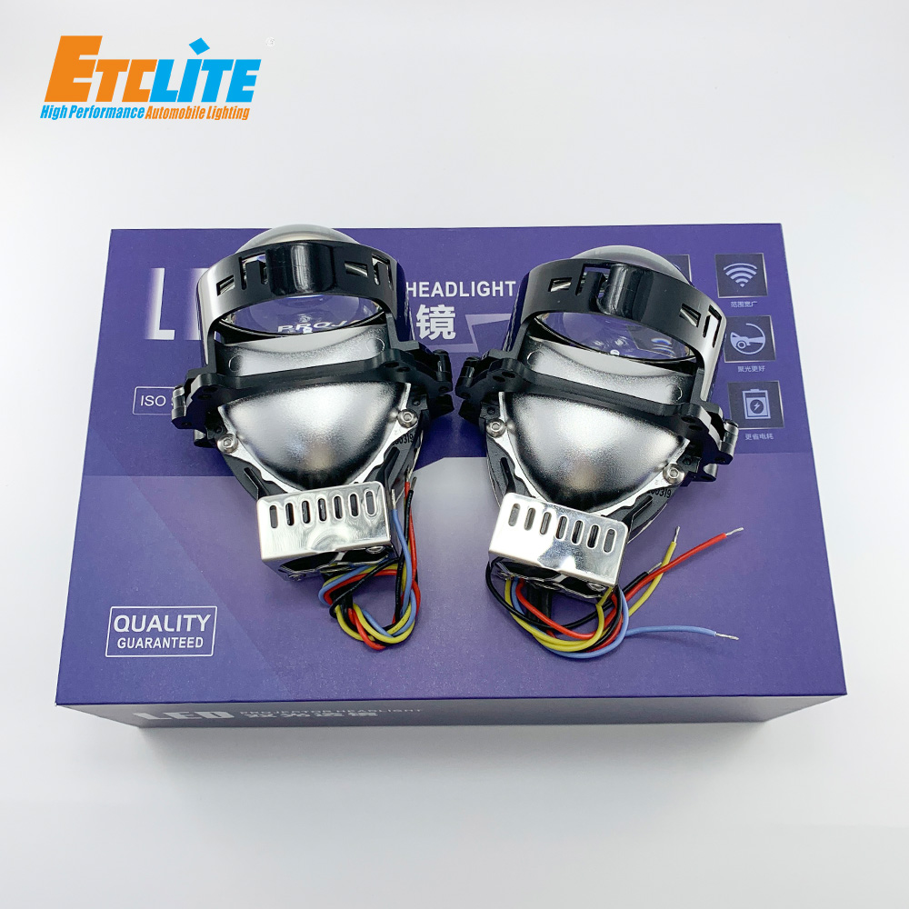 16V Projector Lens Headlight , 55W Dual Beam Projector 9600LM