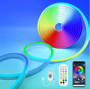China Monster 5m Smart Silicone Neon Strip Light Indoor Outdoor Home Bar Decor 12V wholesale