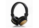 Black Overhead Wireless Stereo Headset . Over Ear Noise Cancelling Headphones