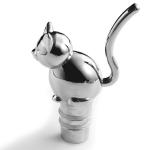 CE Exquisite Metal Die Casting Products Silver Zinc Alloy Wine Bottle Stopper
