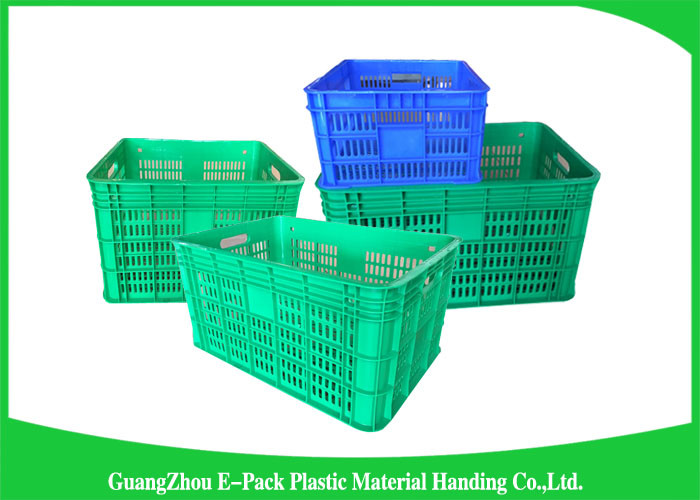 Vegetable And Fruit Apple Plastic Food Crates for Supermarket Heavy Duty