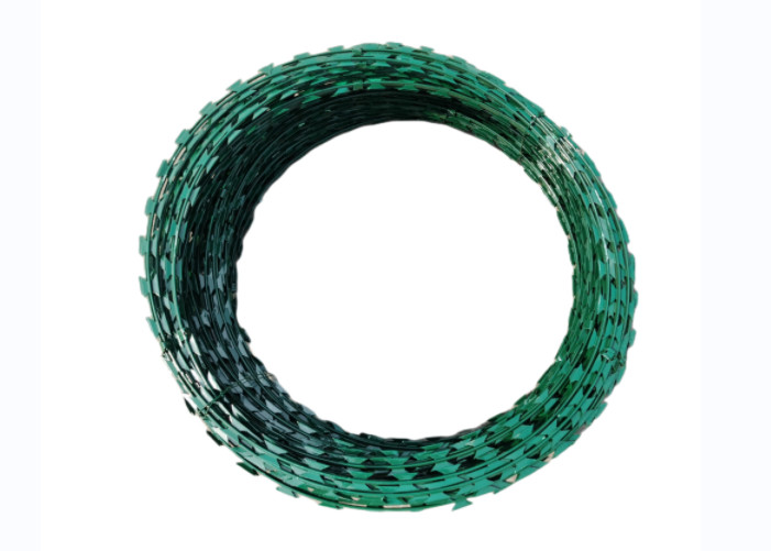 Q235 PVC Razor Barbed Concertina Wire Coil High Security