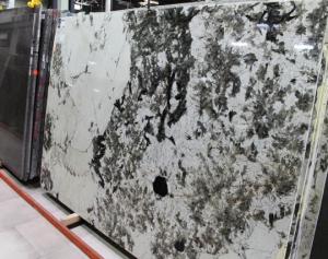China Elegant Aspen White Granite Stone Slab Countertop Stone Vanity Tops wholesale